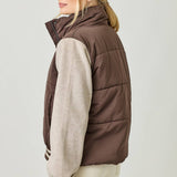 Mystree - Mixed Media Puffer Jacket