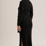 Black Wrap Dress by Hem and Thread