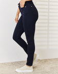 Judy Blue Garment Dyed Tummy Control Skinny Jeans (Plus size only)