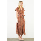 THML - Short Sleeve Polka Dot Dress