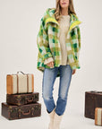 Plaid Teddy Jacket, Davi & Dani (Plus only)