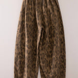 VERY J -Abstract Leopard Barrel Pants