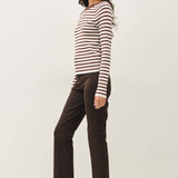 Be Cool - STRIPED SLIM FIT RAGLAN SLEEVE SWEATER
