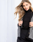 THML - Button Up Houndstooth Cardigan