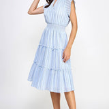 FUN2FUN - STRIPE  MIDI DRESS