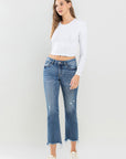 Lovervet Mid Rise Frayed Hem Jeans (online only)