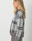 Mystree Plaid Sweater Cardigan