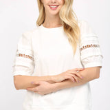 Fate - Love Embroidered Letter Detail Sweatshirt