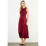 THML - Sleeveless Mixed Media Dress