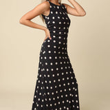 Olivaceous - Frankie Polka Dot Sleeveless Maxi Dress