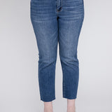 Plus Size High Rise Slim Straight Jeans, Vervet by Flying Monkey