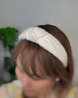 Ellison+Young - Cabled Knit Knotted Headband