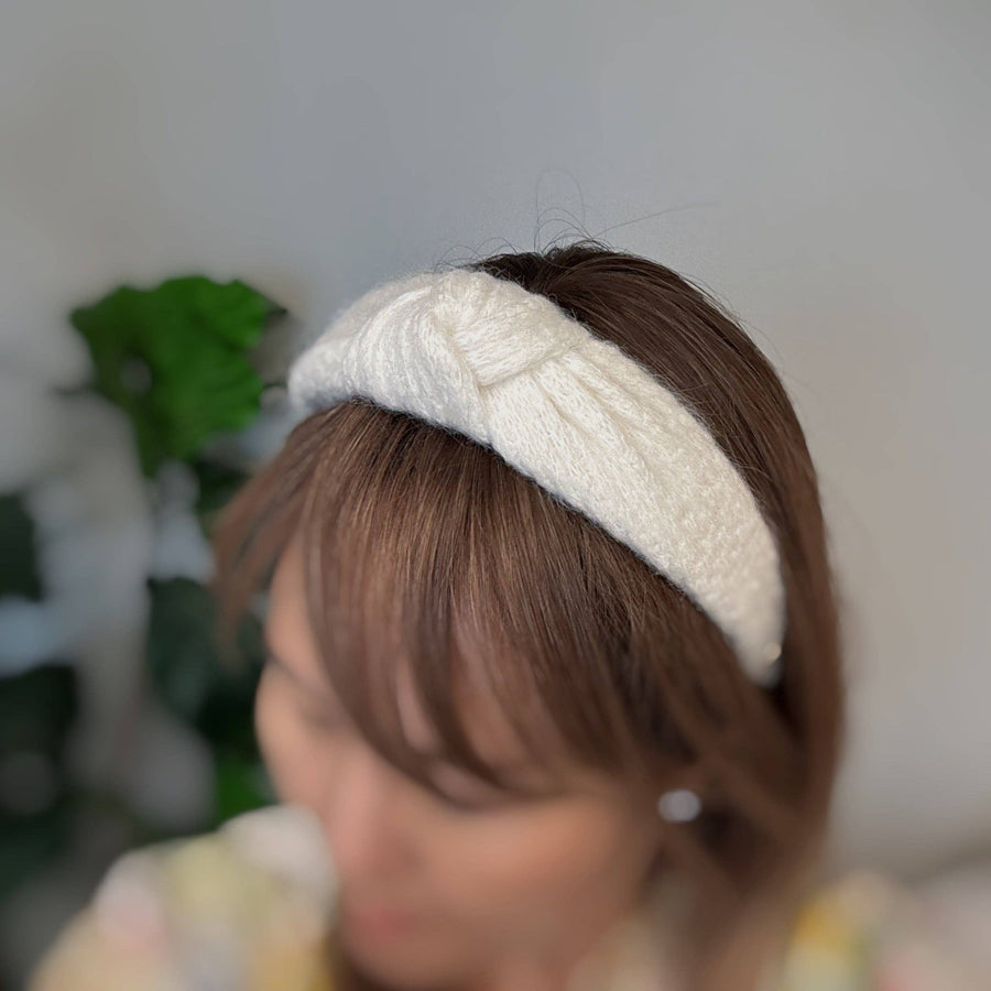 Ellison+Young - Cabled Knit Knotted Headband