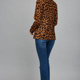Animal Print Double Breasted Blazer, FATE