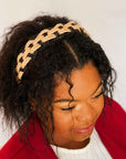 Vegan Leather Braided Headband, Ellison & Young