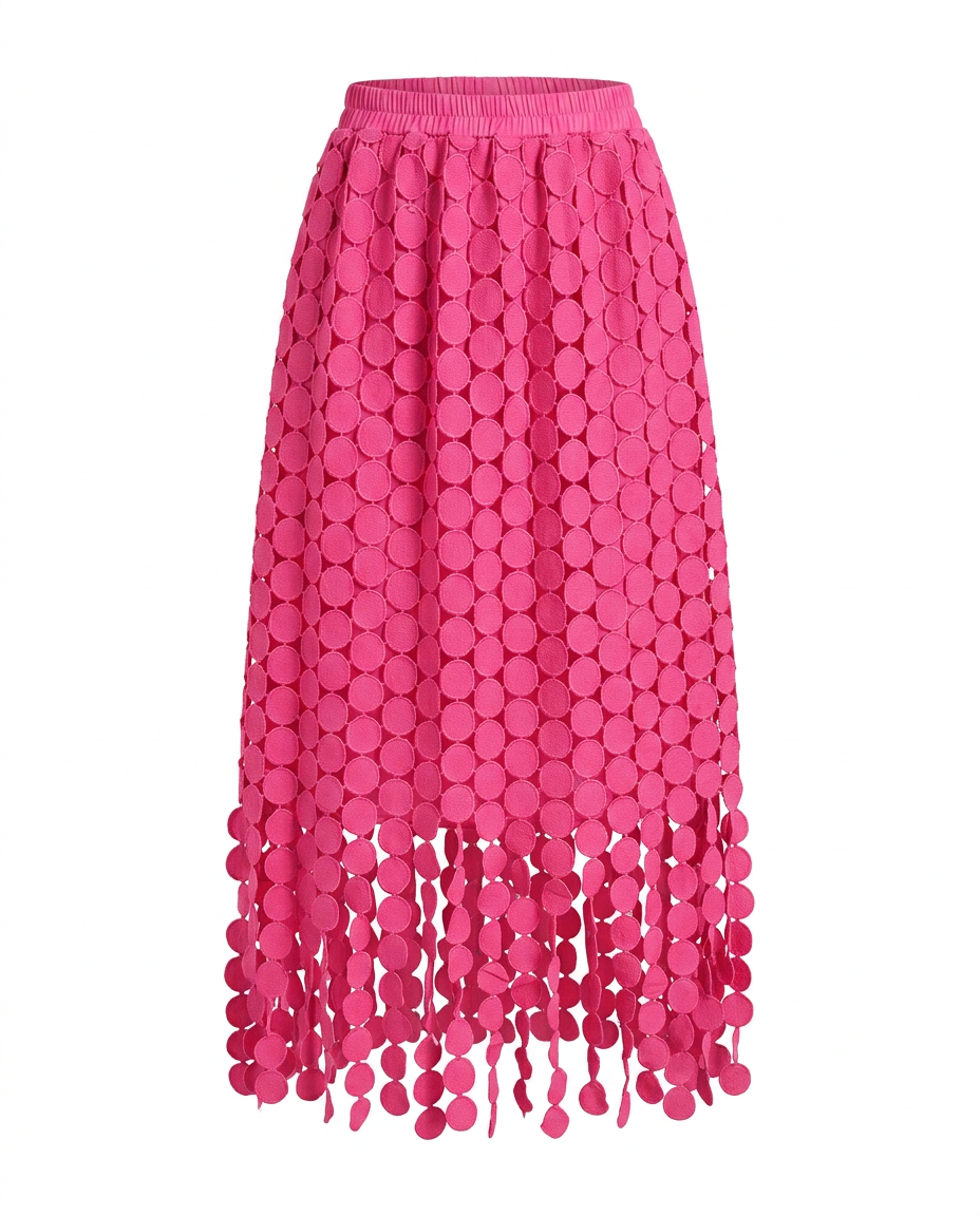 Boho Brown - Spirited Tassel Midi Skirt