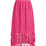 Boho Brown - Spirited Tassel Midi Skirt