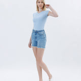 Lovervet by VERVET - HIGH RISE BOYFRIEND SHORTS