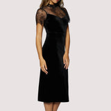Lost + Wander - Fiorella Midi Dress - Velvet Lace Holiday
