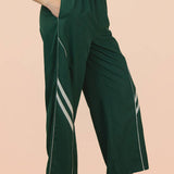 VERY J -Wide Leg Track Pants W/ Piping Detail