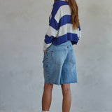By Together | Knit Sweater Cotton Acrylic Collar Neck Top