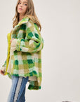 Plaid Teddy Jacket, Davi & Dani (Plus only)