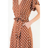 THML - Short Sleeve Polka Dot Dress
