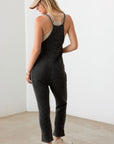 Le Lis Waffle Knit Side Pocket Jumpsuit