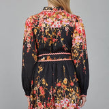 Floral Waist Sash Mini Dress, FATE