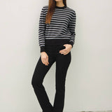 Be Cool - CLASSIC STRIPE CROPPED SWEATER