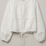 ILLA ILLA -Eyelet Drawstring Top