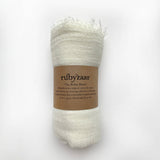 Rubyzaar - BOHO SCARF - Pure White