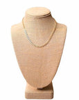 Swara Jewelry LLC - Chevron silver Plated Necklace