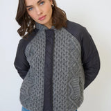 CELESTE SWEATER AND NYLON JACKET, Central Park West