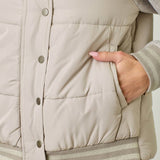 Mystree - Mixed Media Puffer Jacket