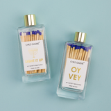 Chez Gagné - Light It Up - Hanukkah - Holiday Glass Bottle Safety Matches