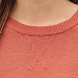 Be Cool - V-NOTCH STITCH CREW NECK SWEATER