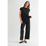 FUN2FUN - WIDE LEG PONTE KNIT PANTS