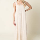 Olivaceous - Avery Relaxed Maxi Tank Dress