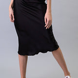 Hashttag - Satin Bias Skirt