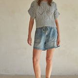 By Together CALI CROCHET TOP