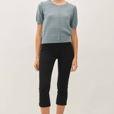 Be Cool - POINTELLE SHORT SLEEVE CARDIGAN