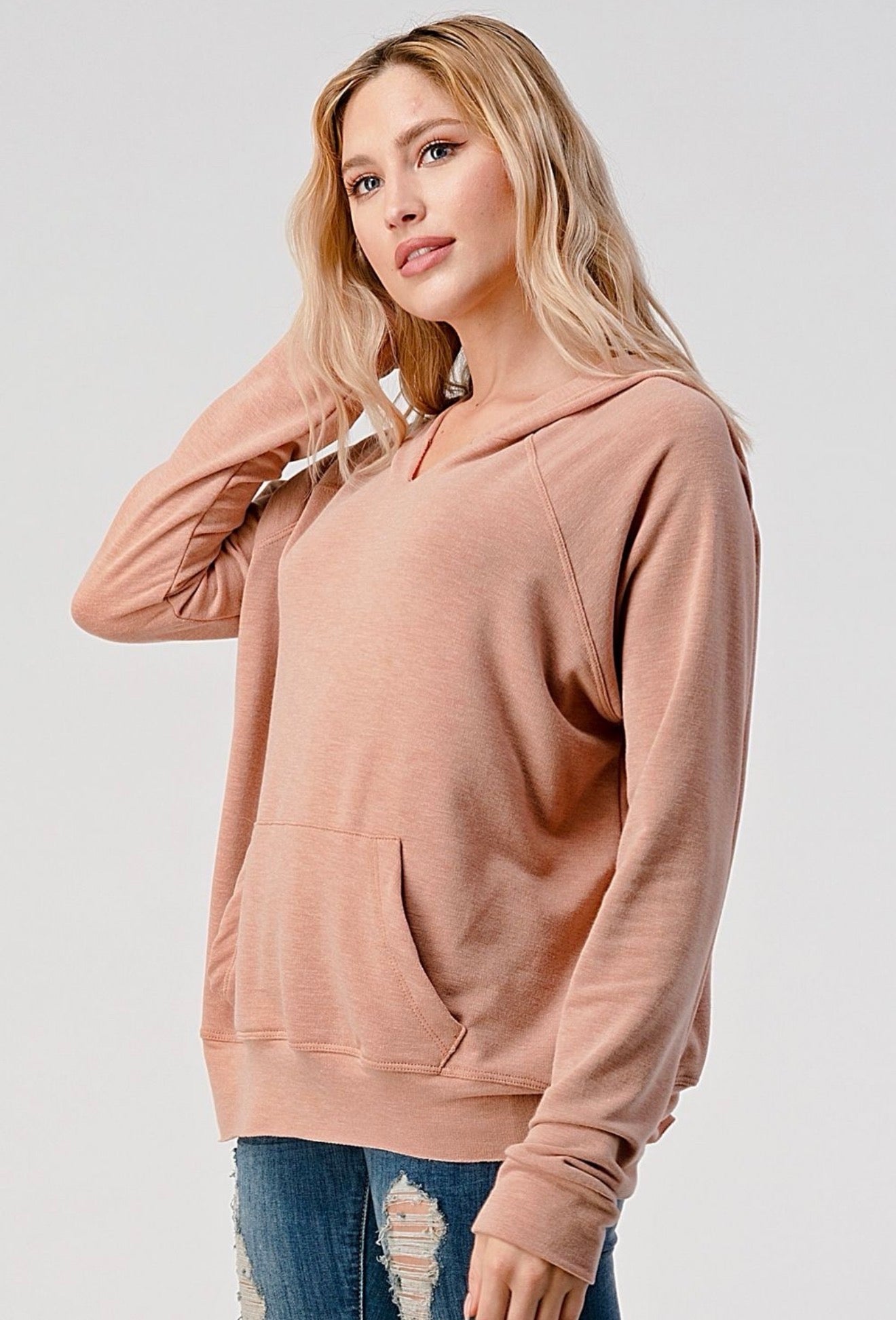 Knit Pullover Hoodie, Hashttag