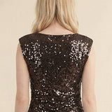 Mustard Seed - All-Over Paillette Embroidered Knit Top