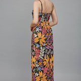 FATE - Floral Sequin Embroidered Midi Dress