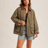 Flannel Lined Barn Jacket, By Hem and Thread