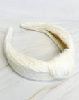 Ellison+Young - Cabled Knit Knotted Headband