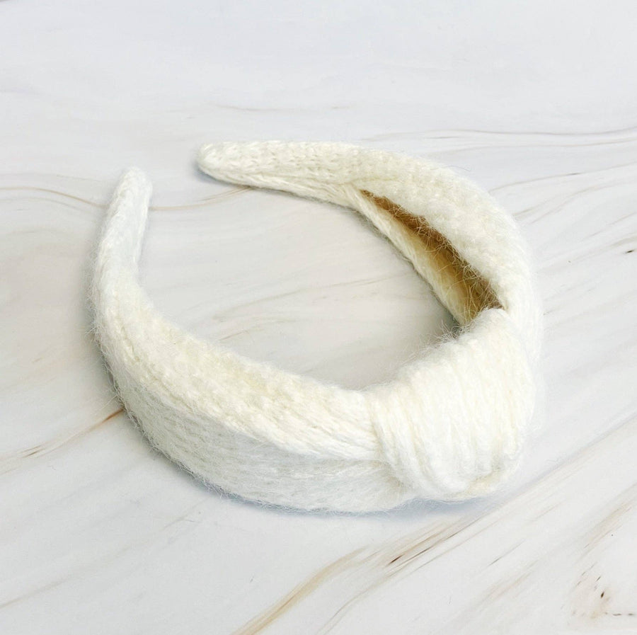 Ellison+Young - Cabled Knit Knotted Headband