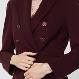 Current Air - Notch Collar Double Breasted Jacket (preorder- arrives 8/30)