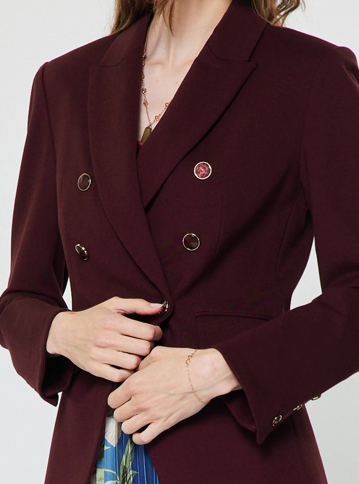 Current Air - Notch Collar Double Breasted Jacket (preorder- arrives 8/30)